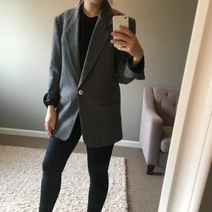 Grey Wool Blazer